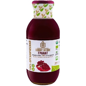 Сок GEORGIA'S NATURAL ORGANIC Гранатовый холодного отжима /стекло/ 300мл*20