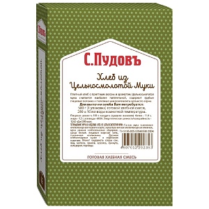 Смесь хлебная С.Пудовъ Хлеб из цельносмолотой муки карт/кор 500г*15