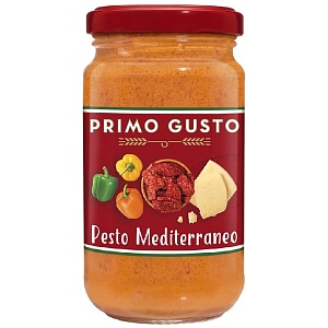 Соус PRIMO GUSTO песто средиземноморский /стекло/ 190г*12