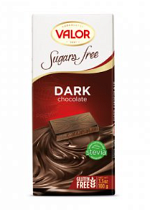 Шоколад VALOR горький SUGAR FREE 100г*17