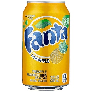 Напиток FANTA PINEAPPLE (США) Ананас сильногазированный /жесть/ 0,355*12