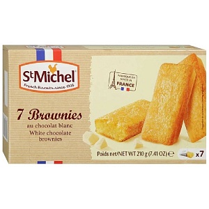 Пирожное StMICHEL [041735] BROWNIES с белым шоколадом 210г*12