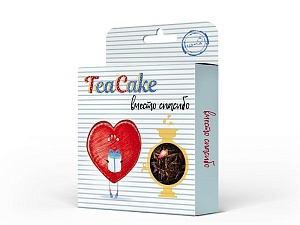 Чай черный TeaCake Вместо Спасибо - прессованный, индийский Ассам и ягоды облепихи /картрон/ 50г*5