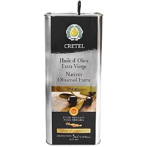 Масло СRETEL оливковое ESTATE EVOO AC 0,3-0,6 /жесть/ 5000мл*4