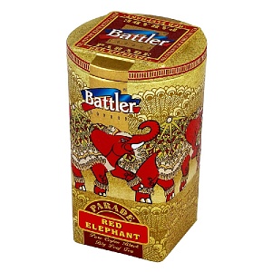 Чай BATTLER PARADE RED ELEPHANT-OPA Крупнолистовой цейлонский черный /жесть/ 100г*6
