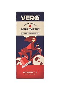 Кофе VERO-Dark Matter (COLOMBIA) молотый в алюминиевых капсулах - 10капсул /картон/ 56г*6