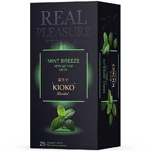 Чай KIOKO Limited MINT BREEZE черный с мятой (25пак.*2г) 50г*8