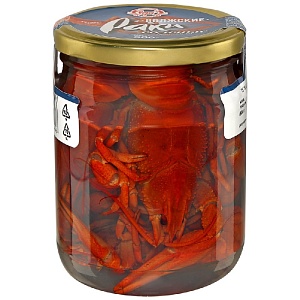 Раки САМАРСКИЙ ИКОРНЫЙ ДОМ в солевой заливке /стекло/ 500гр*6