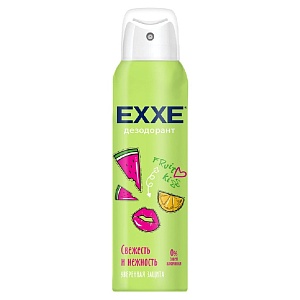 EXXE  Женский дезодорант Свежесть и нежность Fruit kiss, 150 мл (спрей) /6/