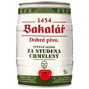 Пиво BAKALAR DRY HOPPED 5,2% светлое холодного охмеления /жесть/ 5л*2