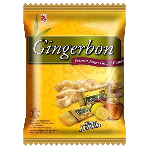 Конфеты GINGERBON HONEY LEMON имбирные с мёдом и лимоном /пакет/ 125г*20