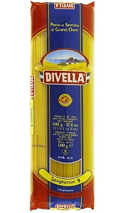 Макаронные изделия DIVELLA Lunga di semola №9E SPAGHETTINI 500г*24