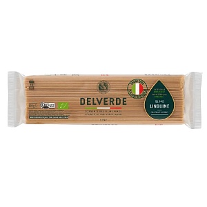 Макаронные изделия DELVERDE №142 Лингуини Биолоджико с отрубями 500г*24