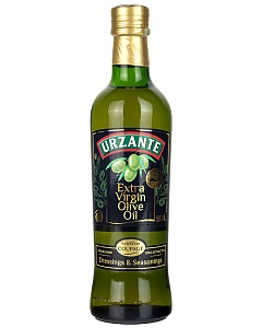 Масло URZANTE оливковое "EXTRA VIRGIN" /стекло/ 0,5л*12