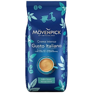 Кофе MOVENPICK Crema Intensa GUSTO ITALIANO зерно /пакет/ 1000г*10