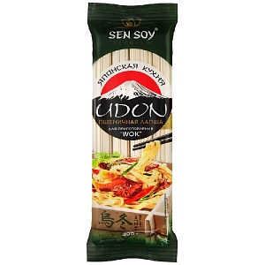 Лапша SENSOY Премиум пшеничная UDON /пакет/ 300г*24