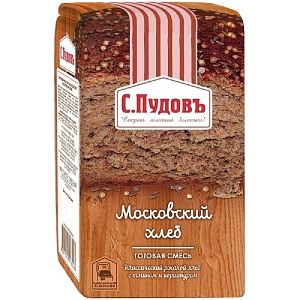 Смесь хлебная С.Пудовъ "Московский хлеб" бум/пак 500г*6