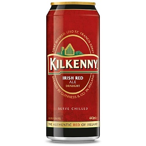 Пиво KILKENNY Драфт (Draught) фильтрованное пастеризованное 4.3% с капсулой азотной смеси /жесть/ 0,44л*24