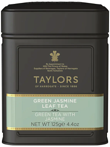 Чай TAYLORS зеленый листовой с цветками жасмина /жесть/ 125г*6