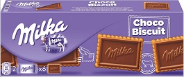 Печенье MILKA с молочным шоколадом Шоколадный бисквит Choco Biscuit 150г*14