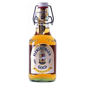 Пиво FLENSBURGER GOLD 4.8% светлое /стекло/ 0,33л*24