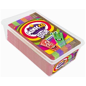 Мармелад MINICCO Sour Belt Multicolour кислый лента Микс вкусов 1500г*8