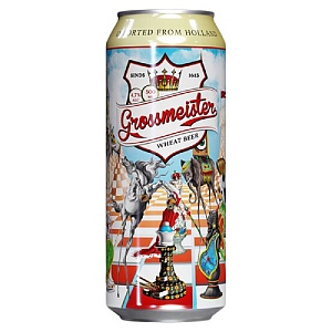 Пиво GROSSMEISTER Wheat Beer светлое нефильтрованное 4.7% /жесть/ 0,5л*24