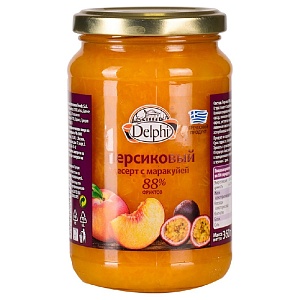 Десерт DELPHI персиковый с маракуей /стекло/ 360г*12
