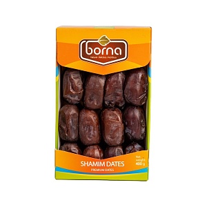 Финики BORNA Shamim сушеные с косточкой /картон/ 400г*12