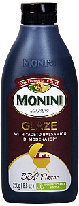 Соус бальзамический MONIN GLAZE со вкусом барбекю (глазурь) /пластик/ 250мл*8