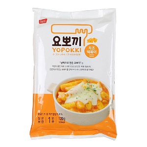Токпокки YOPOKKI Cheese Сырный (рисовые палочки с соусом 1 порция) /пакет-вакуум/ 120г*20