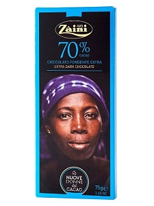 Шоколад ZAINI темный шоколад 70% "Women of cocoa" 75г*12