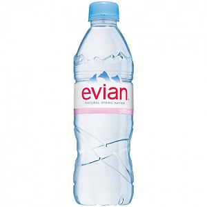 Вода Evian натуральная /пэт/ 0,5*24