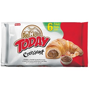 Круассан TODAY Croissant chokolate с шоколадным соусом (Мультипак 30гх6) 180г*12
