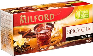 Чай MILFORD Черный с пряностями (20 пакетиков) 35г*12