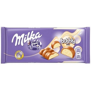 Шоколад MILKA молочный Bubbly White Alpine Milk 95г*15