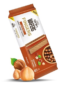 Вафли TOREN Fingers с начинкой из фундука 150г*24