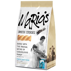 ВЫВОД Печенье MARIA'S COOKIES греческое с ароматом ванили /пакет/ 180г*8