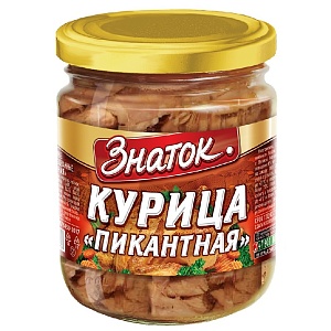 Курица ЗНАТОК Пикантная /стекло/ 450г*8