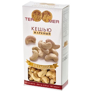 Кешью TERMER жареный /картон/ 250г*16