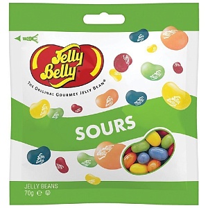 Драже JELLY BELLY SOURS жевательное кислые фрукты /пакет/ 70г*12