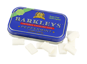 Жевательная резинка BARKLEYS Intense PEPPERMINT /жесть/ 30р*9