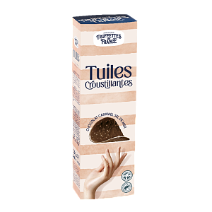 Шоколадные чипсы CHOCMOD (СС010) Truffettes de France из молочного шоколада с карамелью и морской солью /картон/ 125г*12