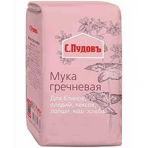 Мука С.Пудовъ гречневая бум/пак 500г*6