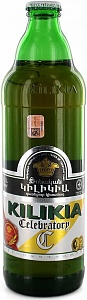 Пиво KILIKIA Праздничное светлое 5.3% /стекло/ 0,5л*12