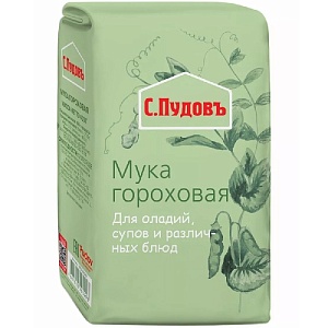 Мука С.Пудовъ гороховая бум/пак 400г*6