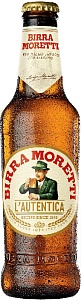 Пиво Birra MORETTI 4.6% светлое /стекло/ 0,33л*24