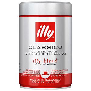 Кофе ILLY (7982, 8907-ru) CLASSIC ROAST ESPRESSO молотый /жесть/ 250г*12