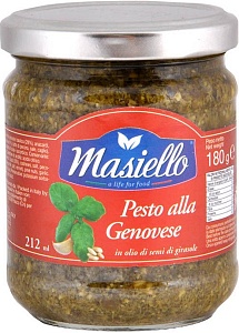 Соус MASIELLO песто "Genovese" /стекло/ 180г*12