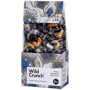 Гранола WILD CRUNCH Манго,маракуя+клетчатка /картон/ 260г*12